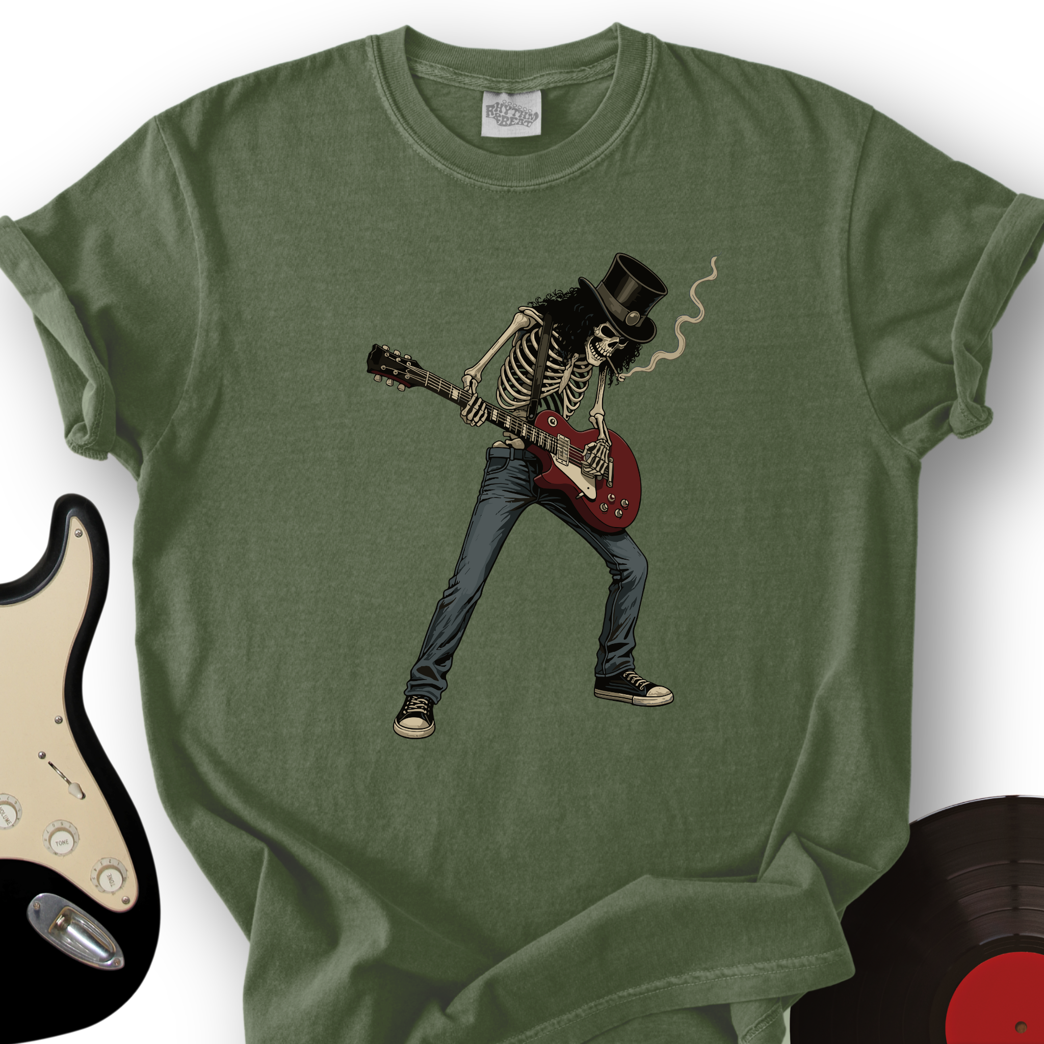 1381_BonetoRock_T ShirtMockups_MilitaryGreen