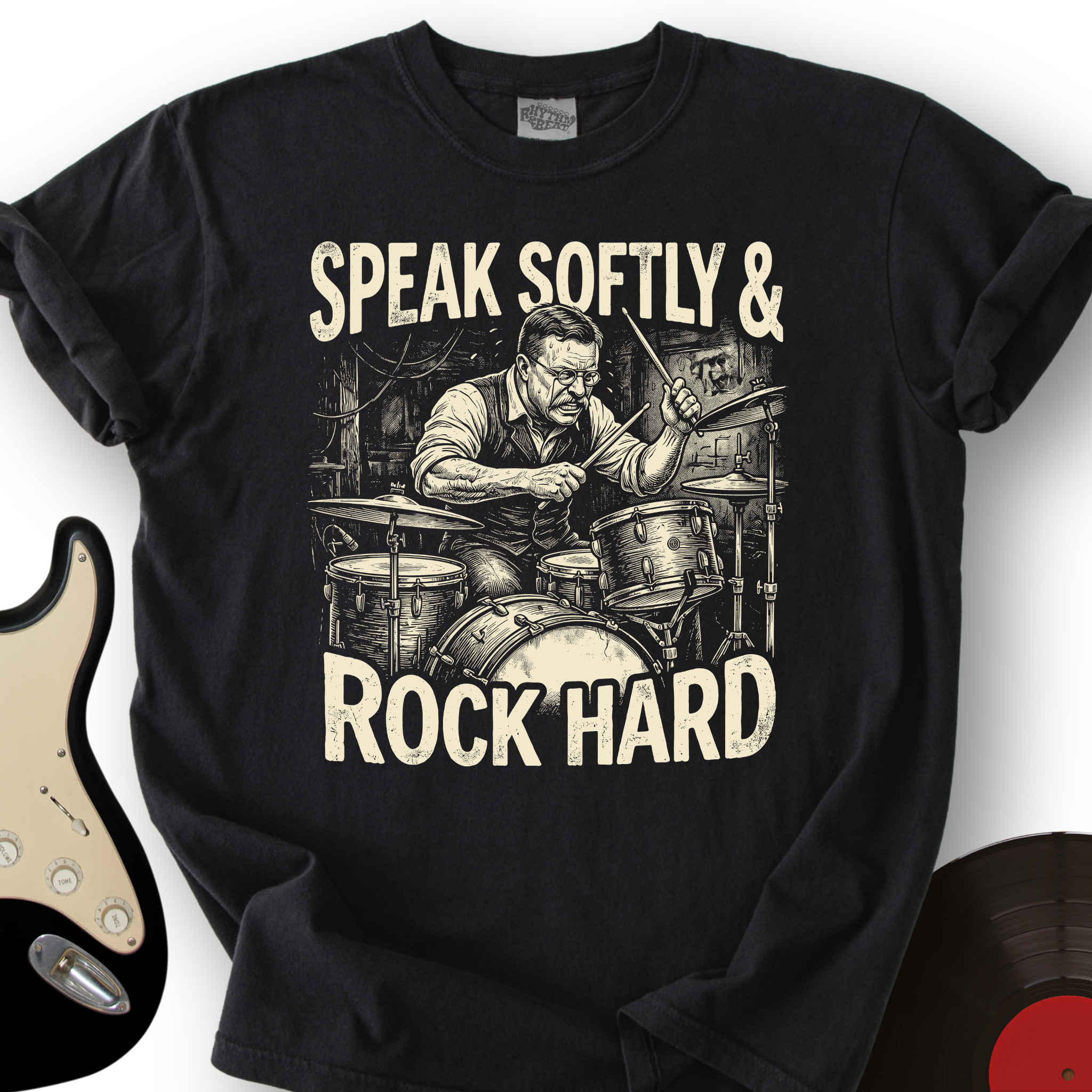 1920_SpeakSoftly_RockHard_T ShirtMockups_Black