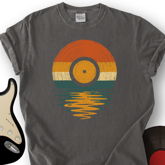 1323_RetroVinylSunset_T ShirtMockups_Charcoal