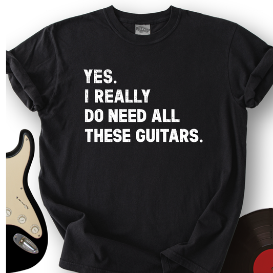 1498_NeedAllTheseGuitars_T ShirtMockups_Black