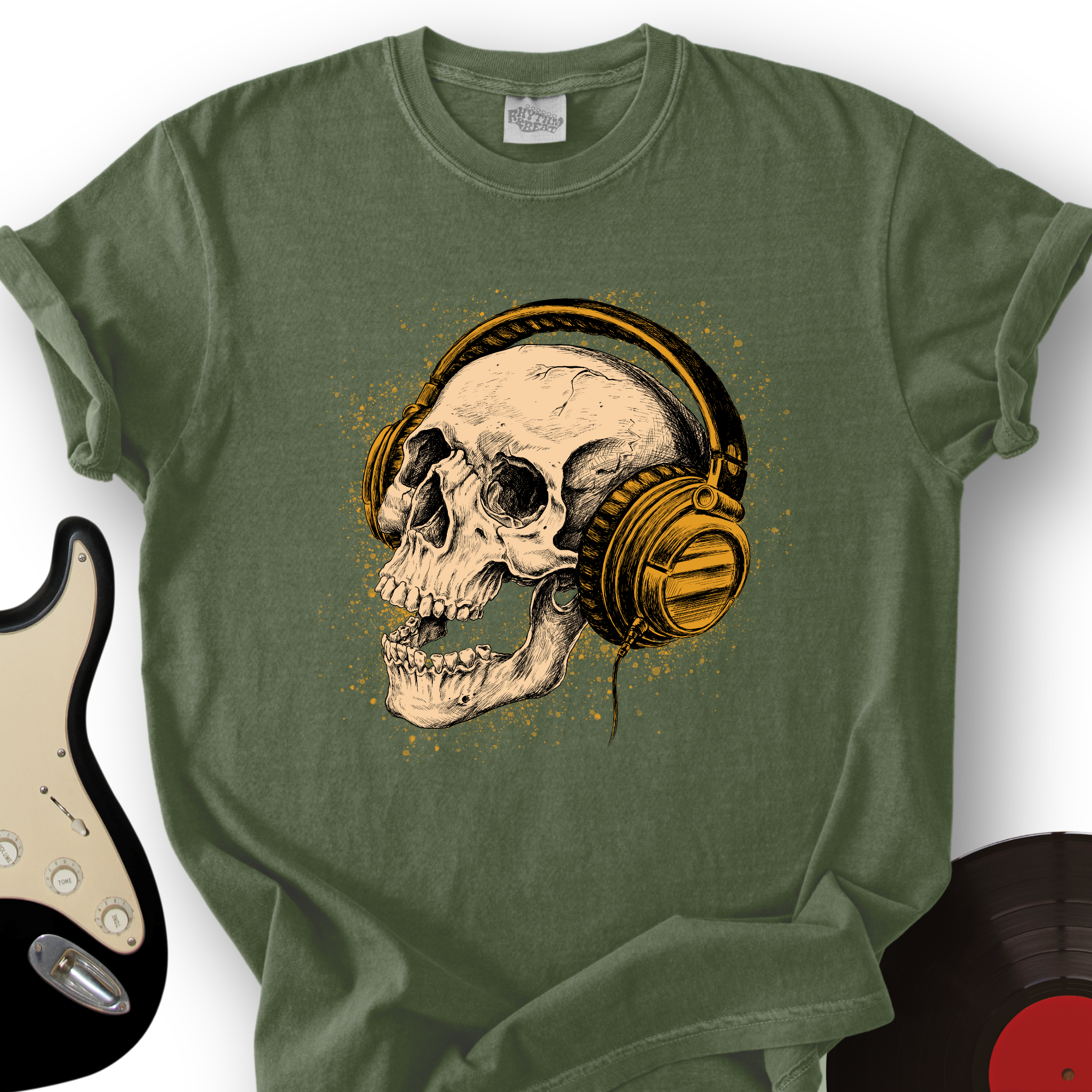 168_RocktheSkull_T ShirtMockups_MilitaryGreen
