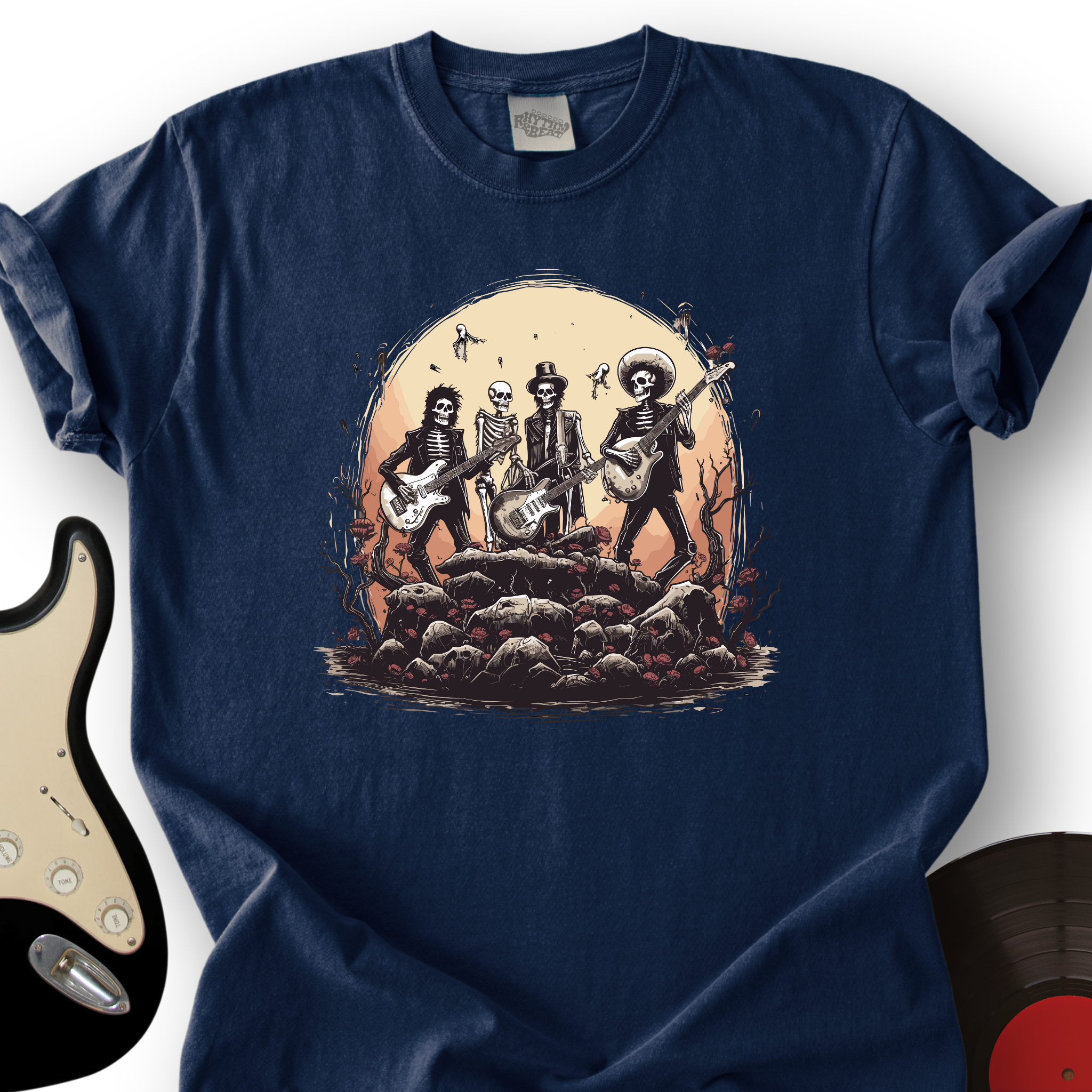 201_UndeadConcert_T ShirtMockups_Navy