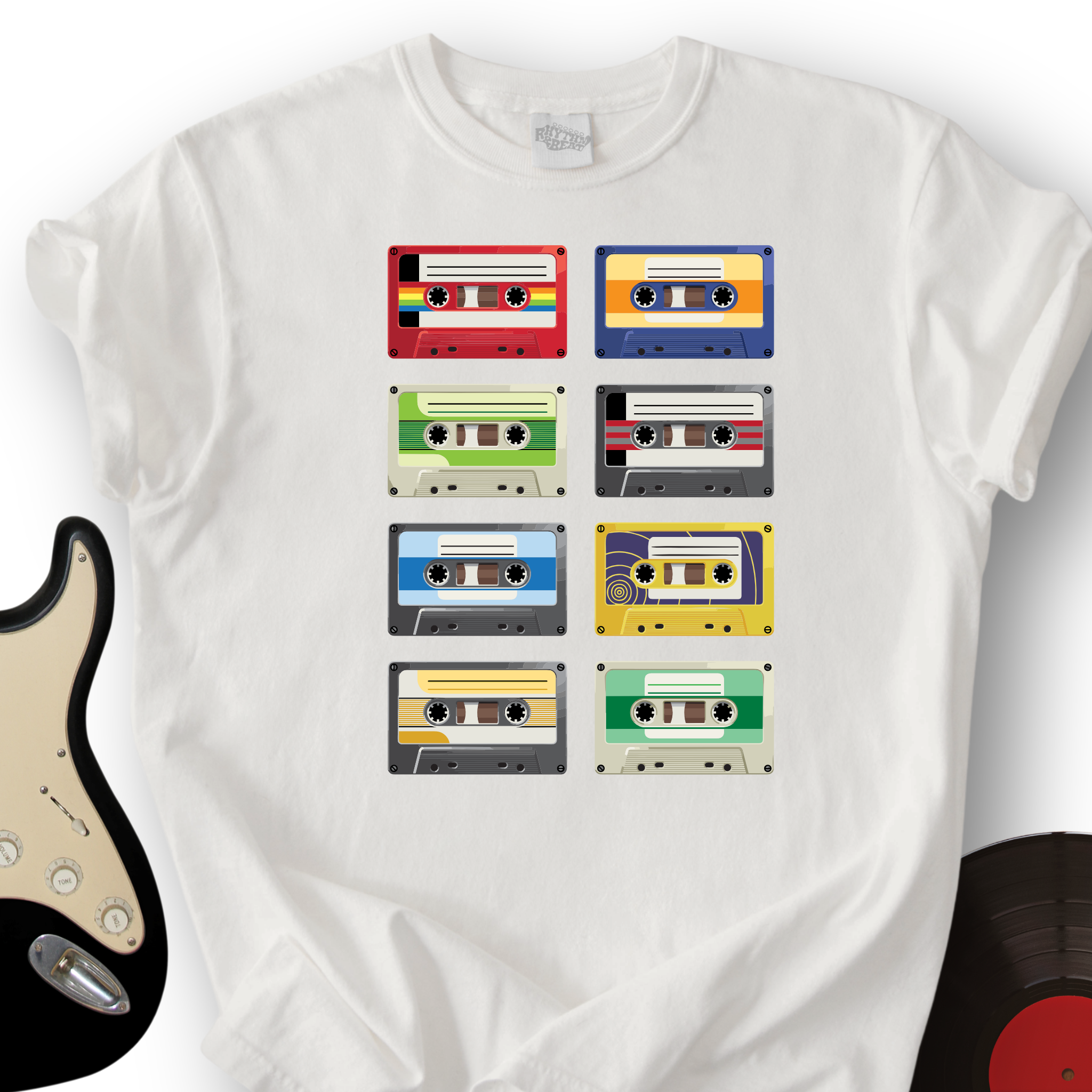 454_RetroRockTapes_T ShirtMockups_White_038b982e e8da 457b 8710 84e86391ad93