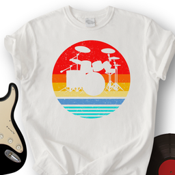 490_VintageDrumSet_T ShirtMockups_White