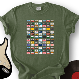 63_RainbowCassette_T ShirtMockups_MilitaryGreen