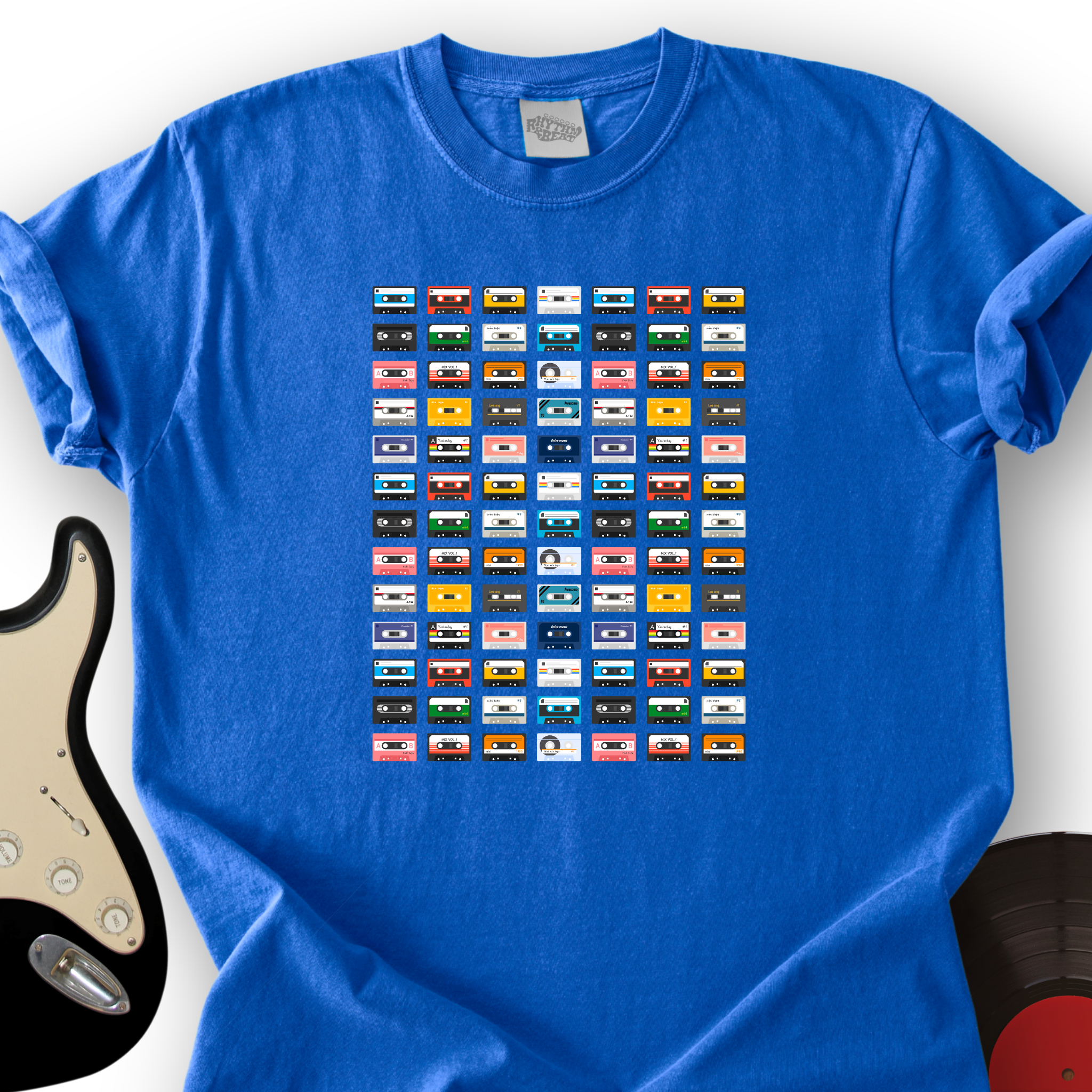 63_RainbowCassette_T ShirtMockups_Royal