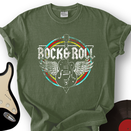 66_RetroRockAndRoll_T ShirtMockups_MilitaryGreen