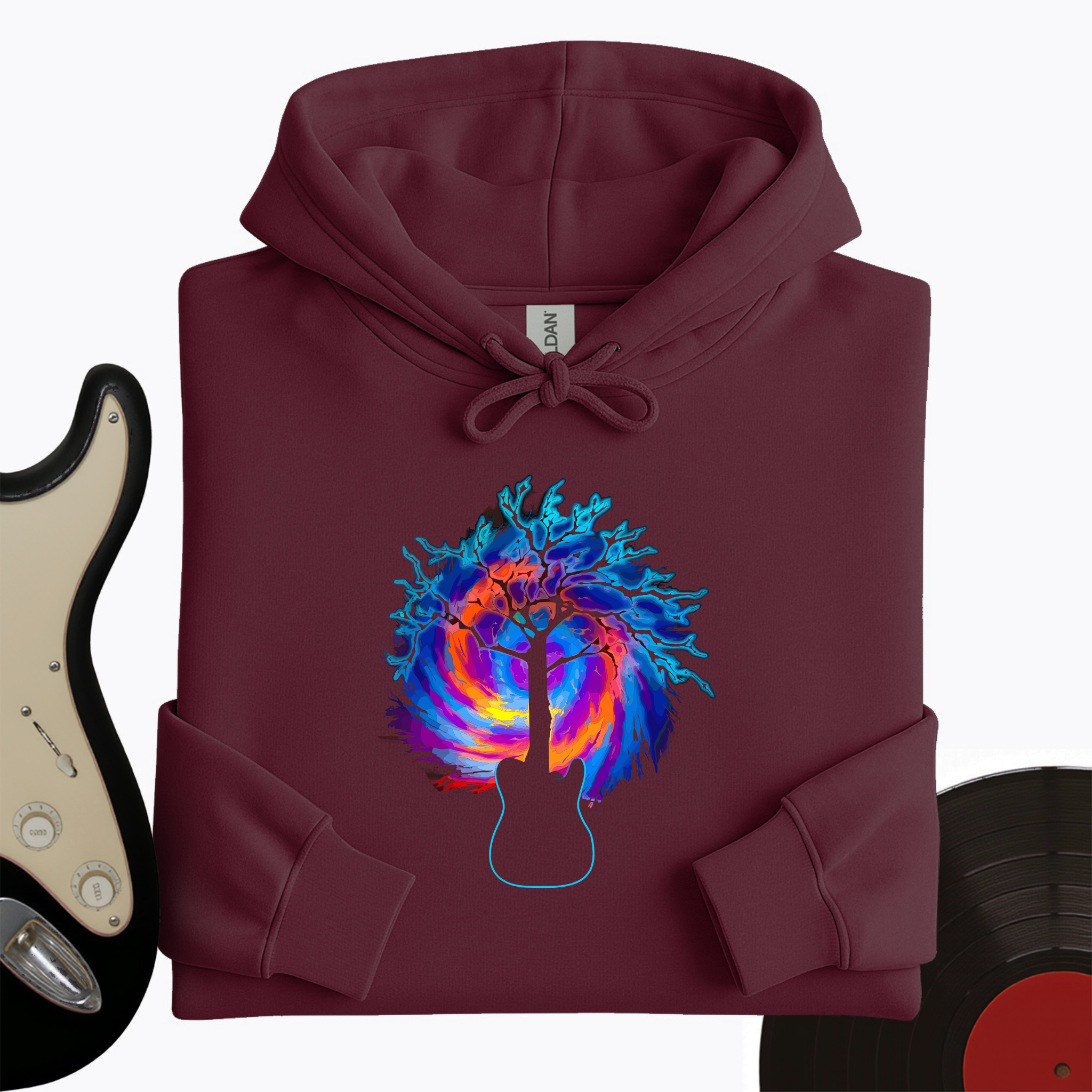 705_PsychedelicTreeGuitar_HoodieMockups_Maroon_49f02995 b612 4c5b ba73 7154035b6ae7